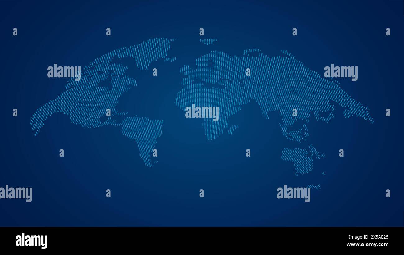 Vector Dot World Map for Global Projects and Presentations Stock Vector Image & Art Alamy