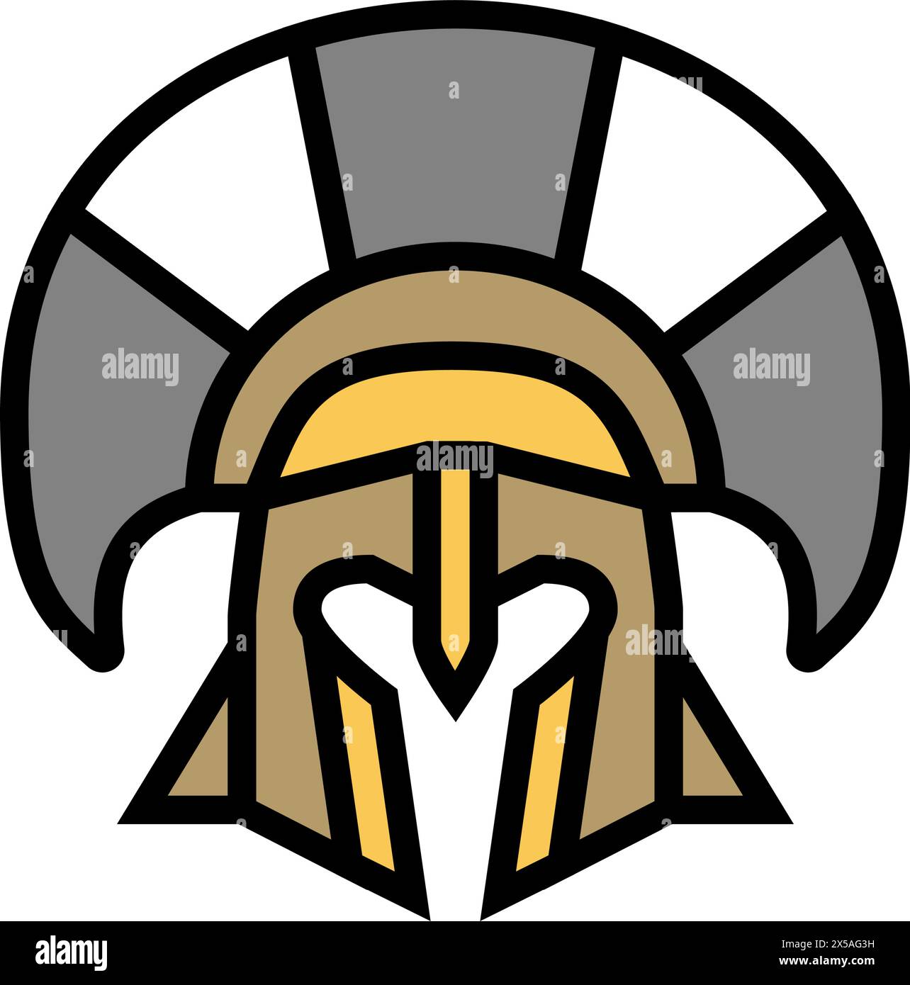 helmet sparta warrior color icon vector illustration Stock Vector Image ...