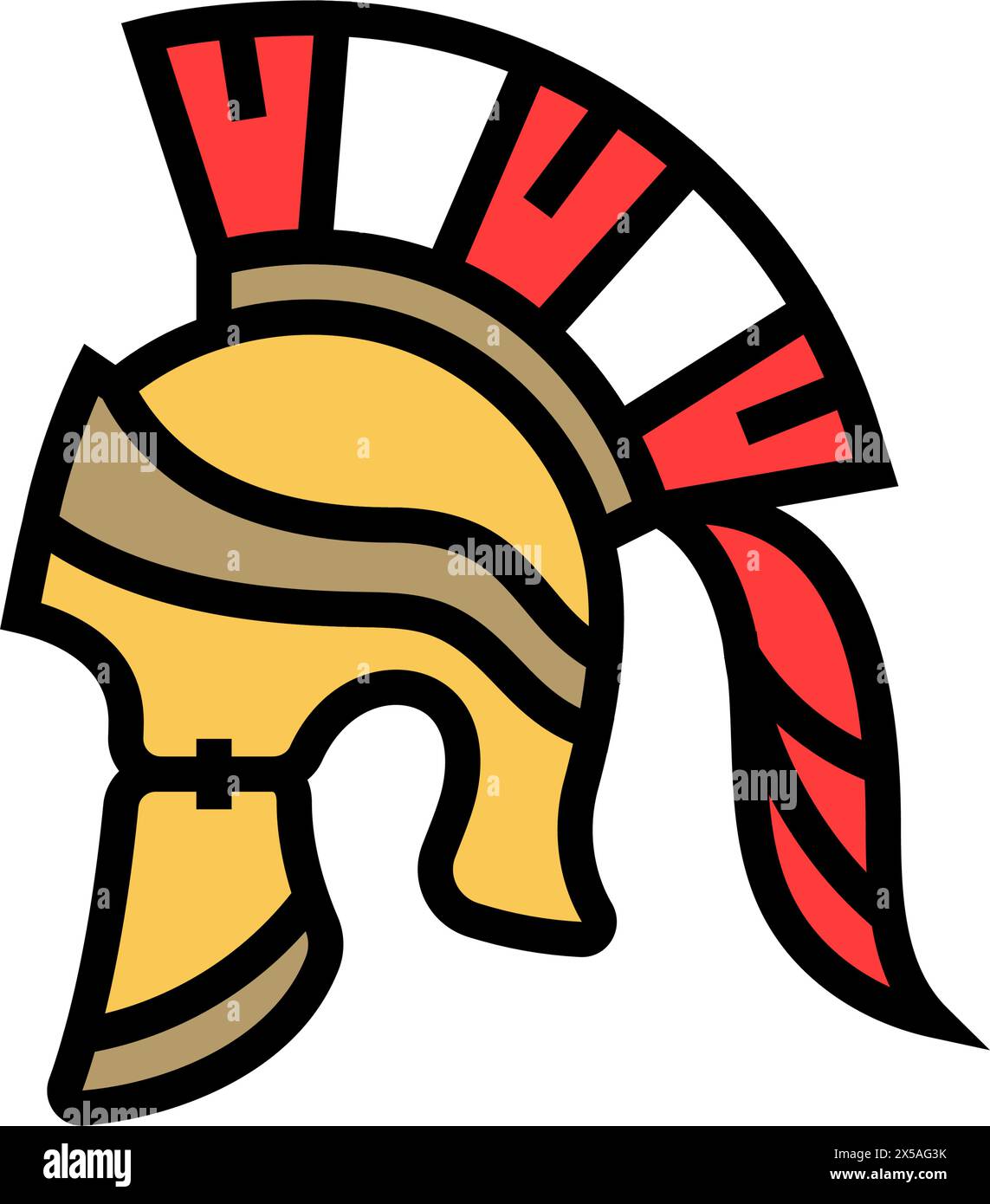 helmet battle spartan roman color icon vector illustration Stock Vector ...