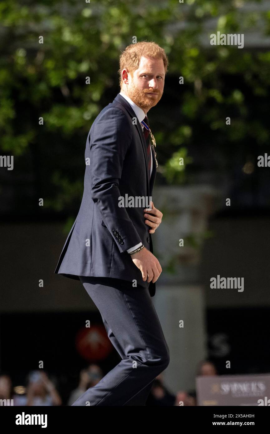 London, UK. 8 May 2024. Prince Harry attends the Invictus Games 10th