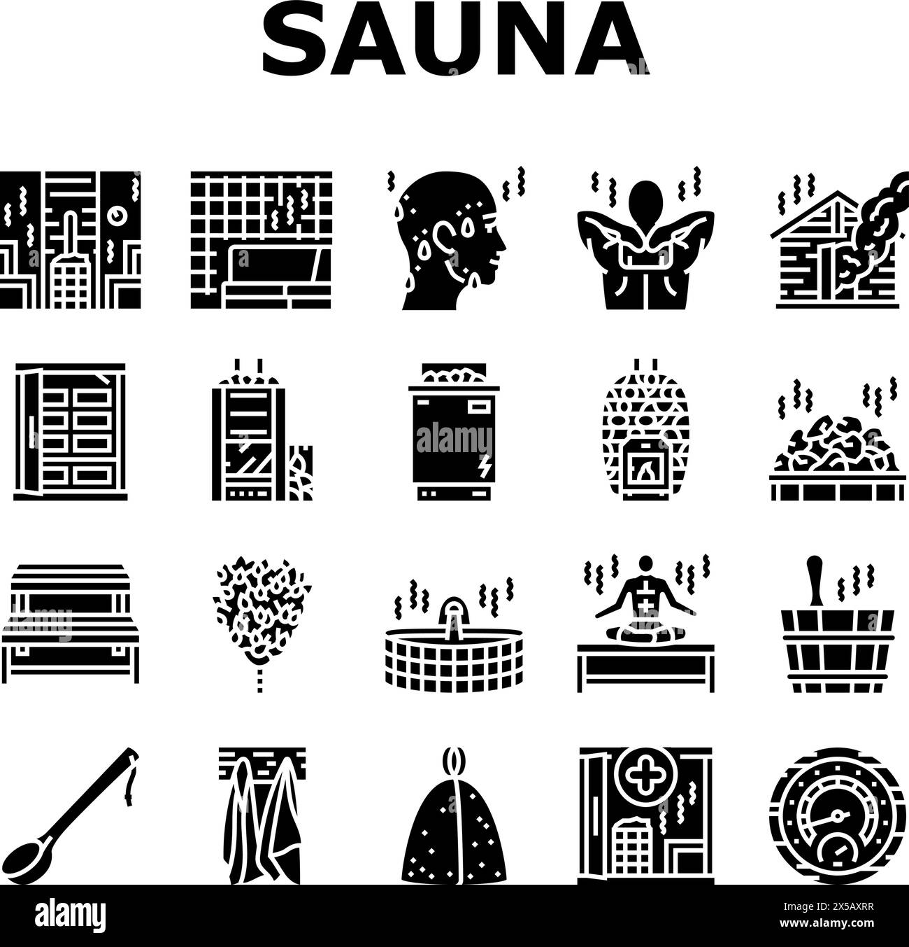 Sauna Bath Spa Relax Steam Room Icons Set Vector Stock Vector Image sauna-bath-spa-relax-steam-room-icons-set-vector-stock-vector-image
