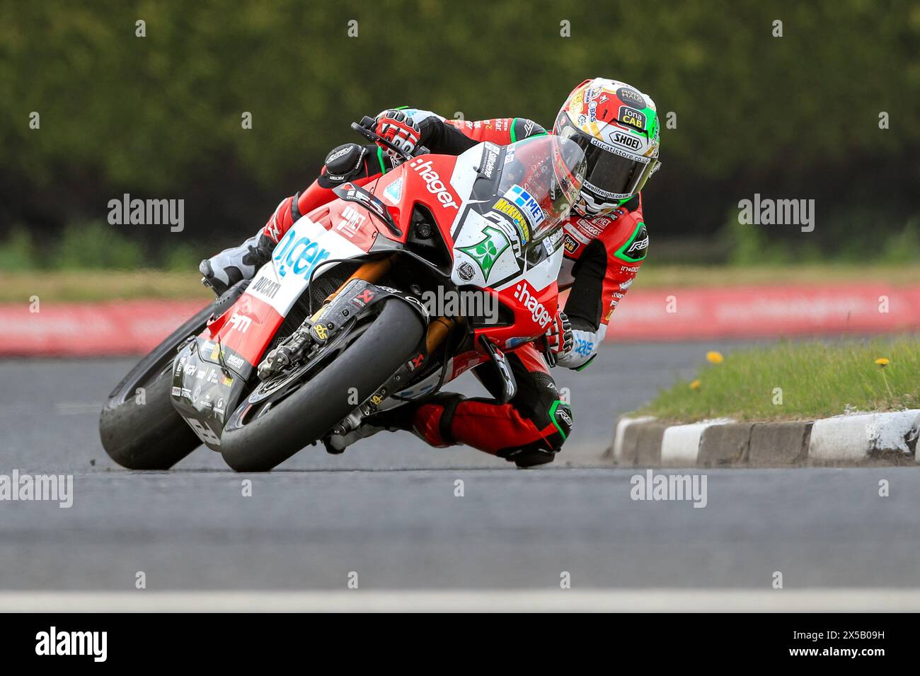 Portrush, Antrim, Northern Ireland. 8th May, 2024. North West 200 Practice; Glenn Irwin (PBM Ducati) set the pace during SuperBike practice Credit: Action Plus Sports/Alamy Live News Stock Photo