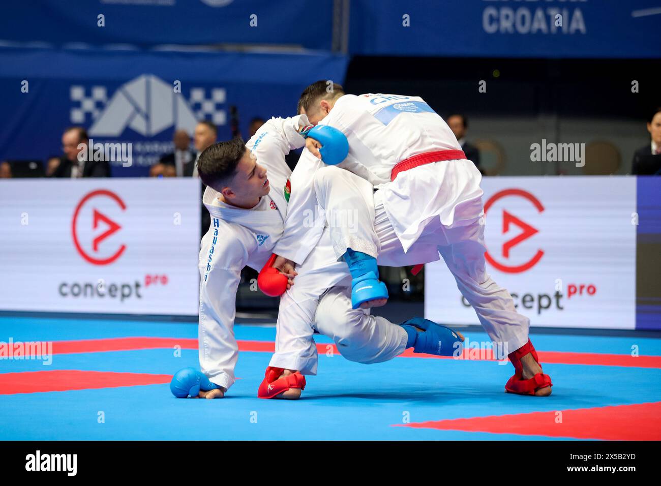 Zadar Croatia 08th May 2024 Ivan Martinac red Of Croatia And zadar-croatia-08th-may-2024-ivan-martinac-red-of-croatia-and