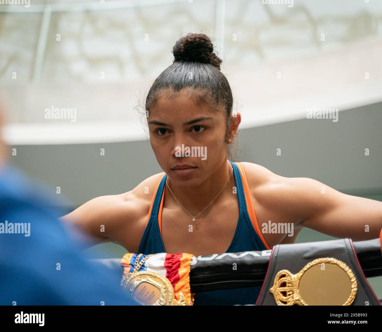 CARDIFF, UK. 08th May, 2024. Capitol Shopping Centre, Cardiff, Wales. Jessica McCaskill at