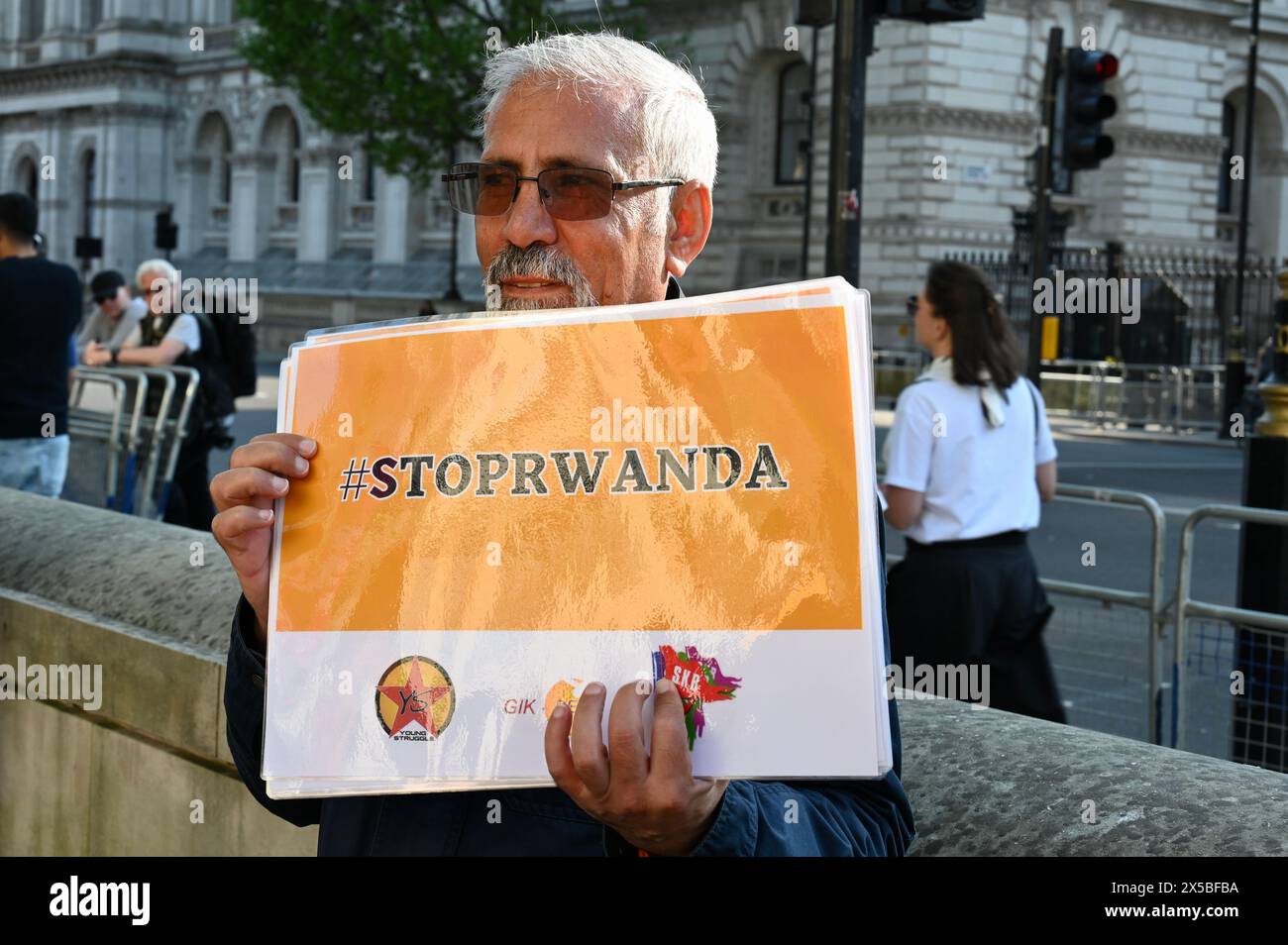 Stop Rwanda London, UK. Activists from