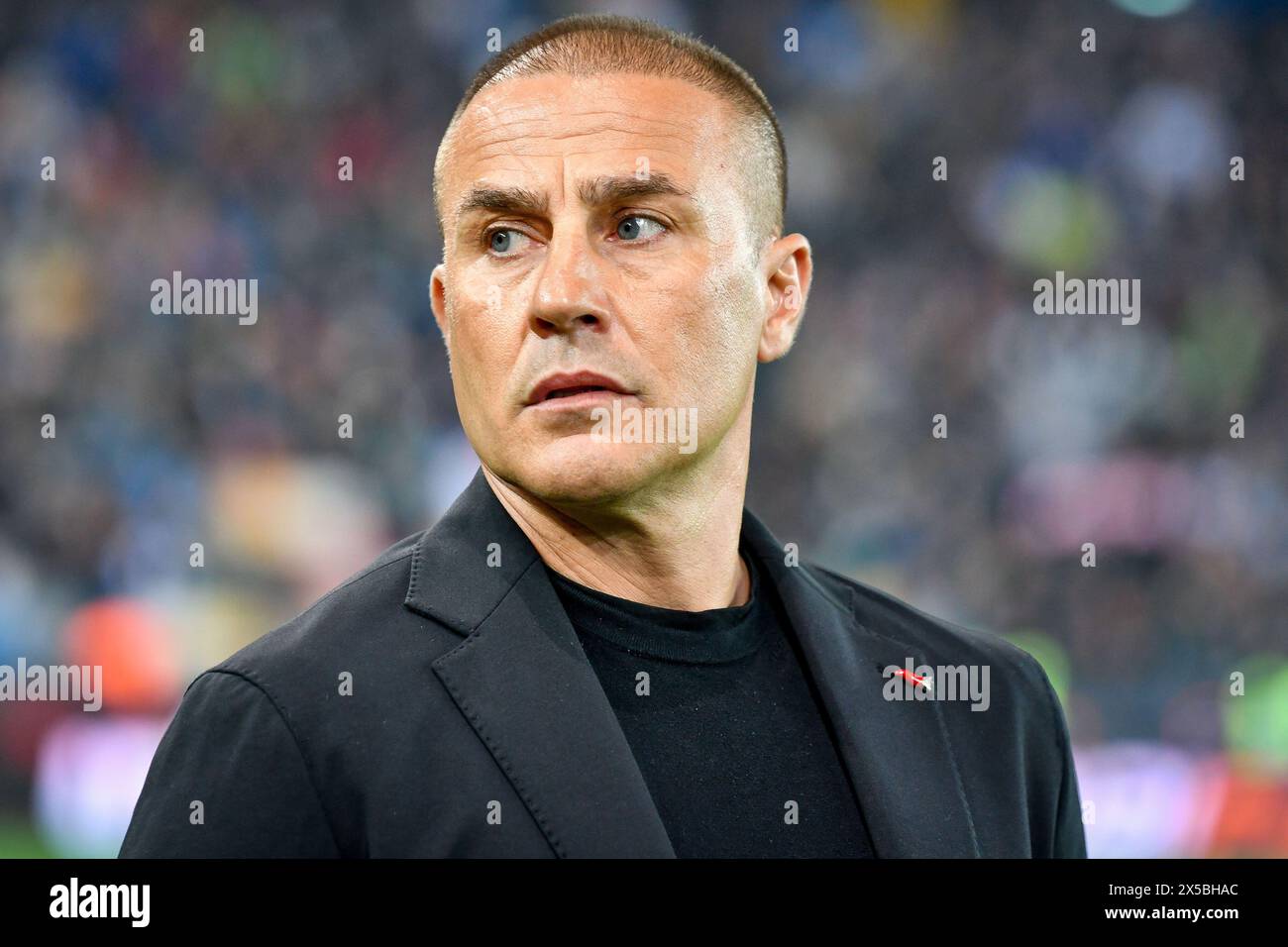 Udine, Italy. 06th May, 2024. Udinese's Head Coach Fabio Cannavaro during Udinese Calcio vs SSC Napoli, Italian soccer Serie A match in Udine, Italy, May 06 2024 Credit: Independent Photo Agency/Alamy Live News Stock Photo