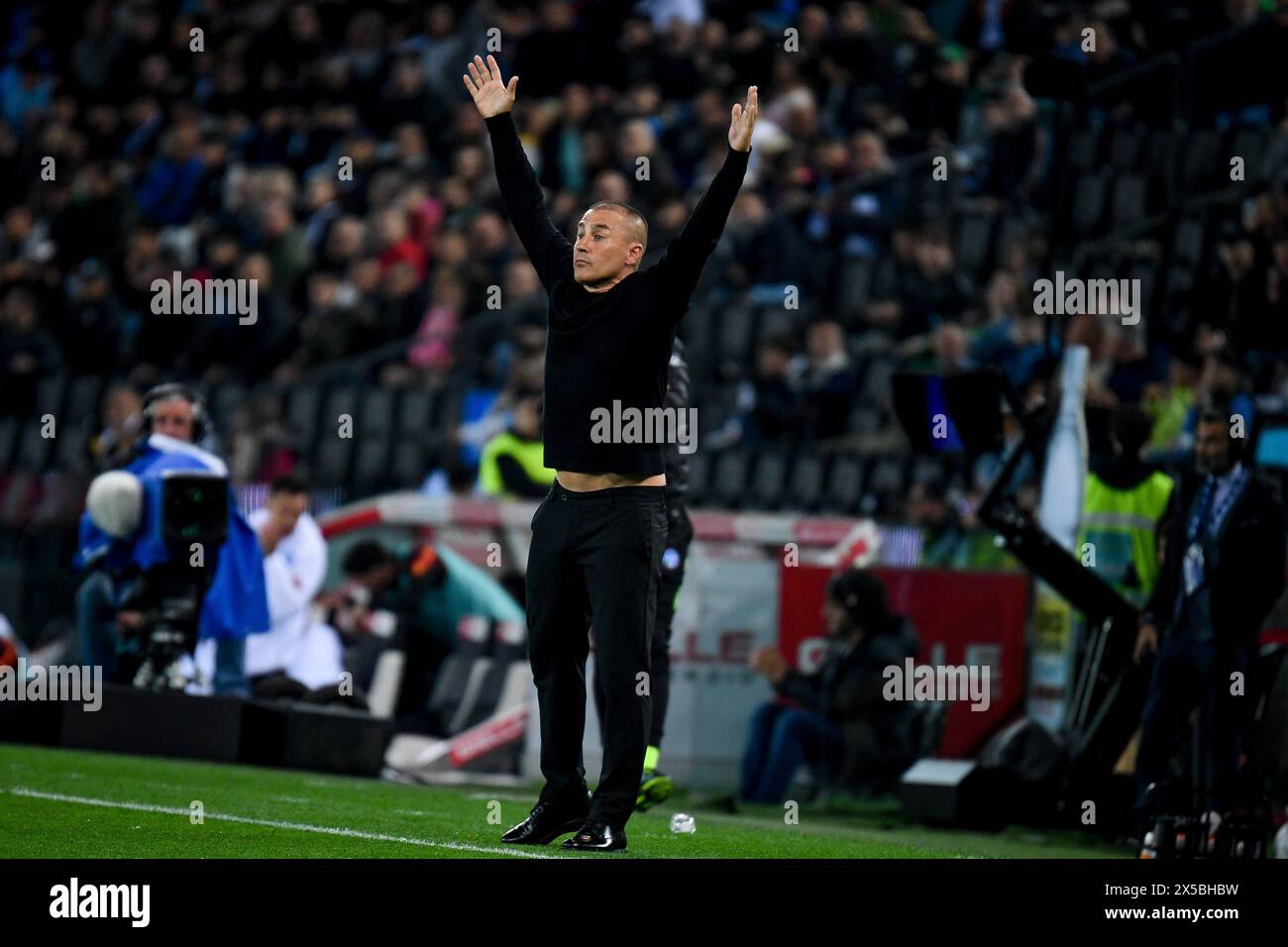 Udine, Italy. 06th May, 2024. Udinese's Head Coach Fabio Cannavaro portrait during Udinese Calcio vs SSC Napoli, Italian soccer Serie A match in Udine, Italy, May 06 2024 Credit: Independent Photo Agency/Alamy Live News Stock Photo