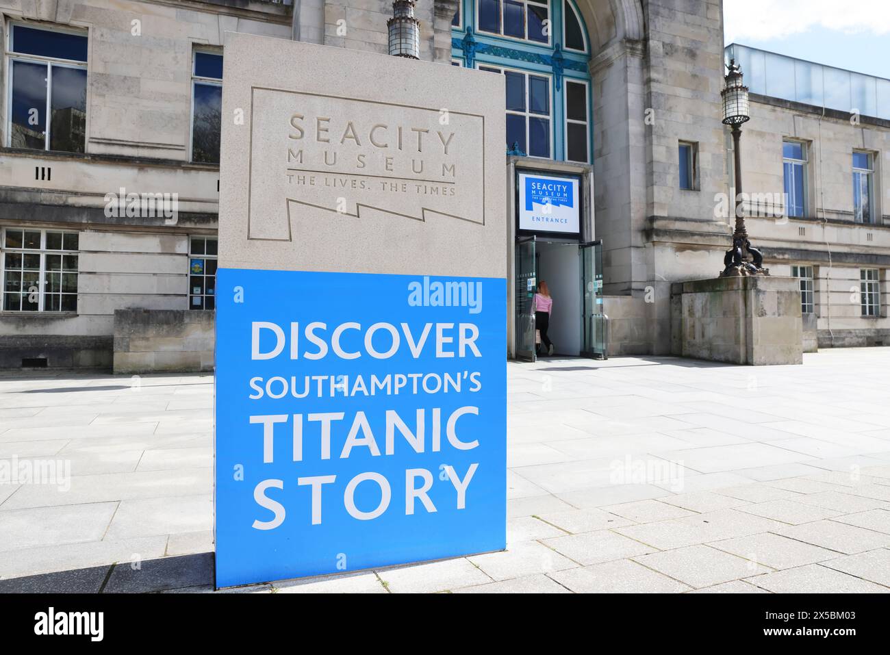 Exterior of SeaCity Museum in Southampton, which includes the Titanic Story and and opened on