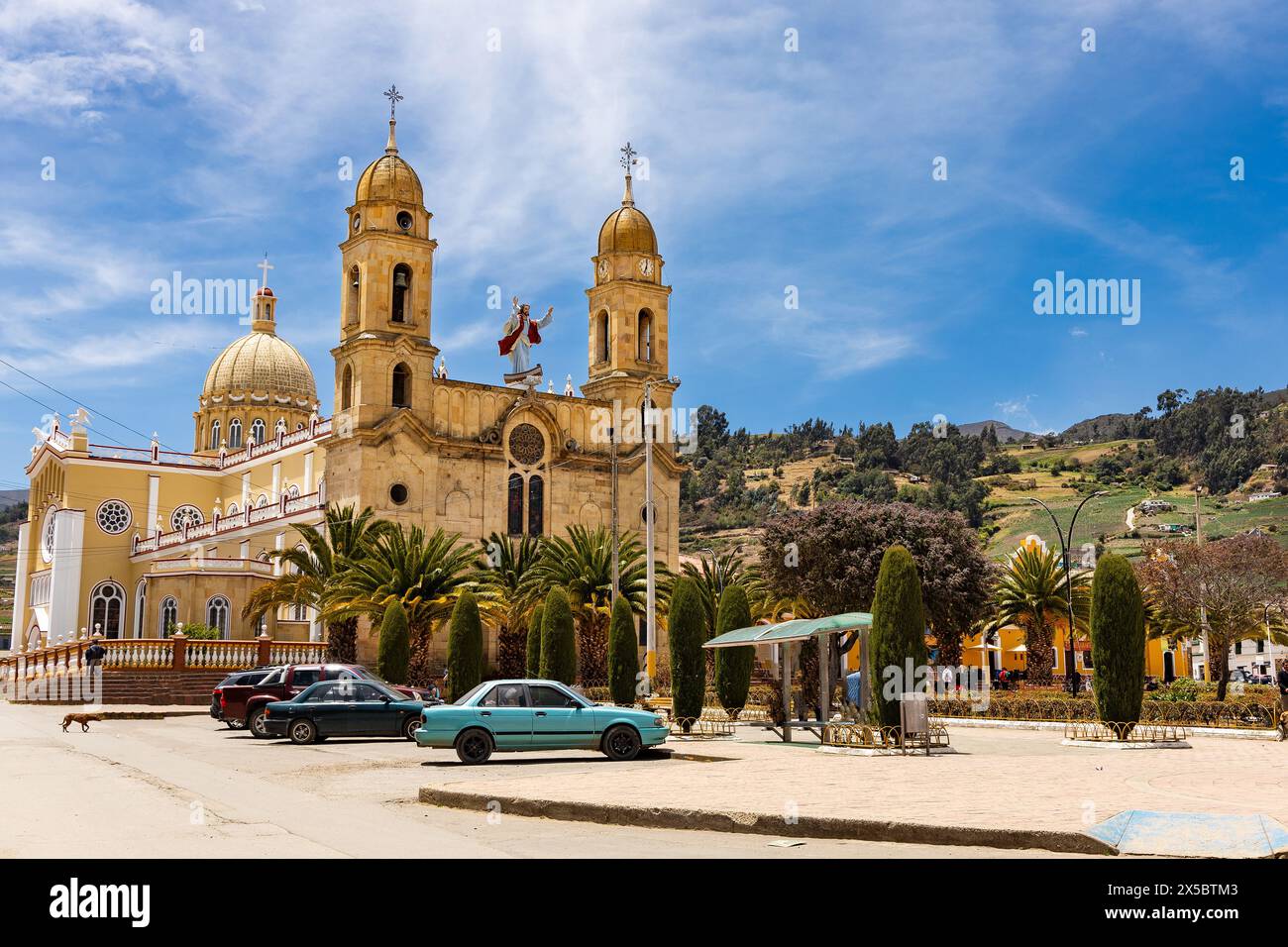 Aquitania, Boyaca Colombia. April 14, 2024. Parish temple, Lord of