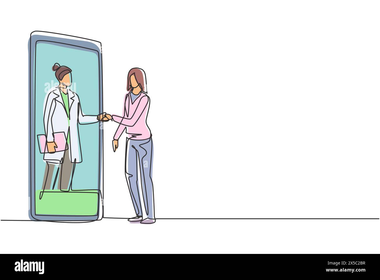 Female patient in white Stock Vector Images - Alamy