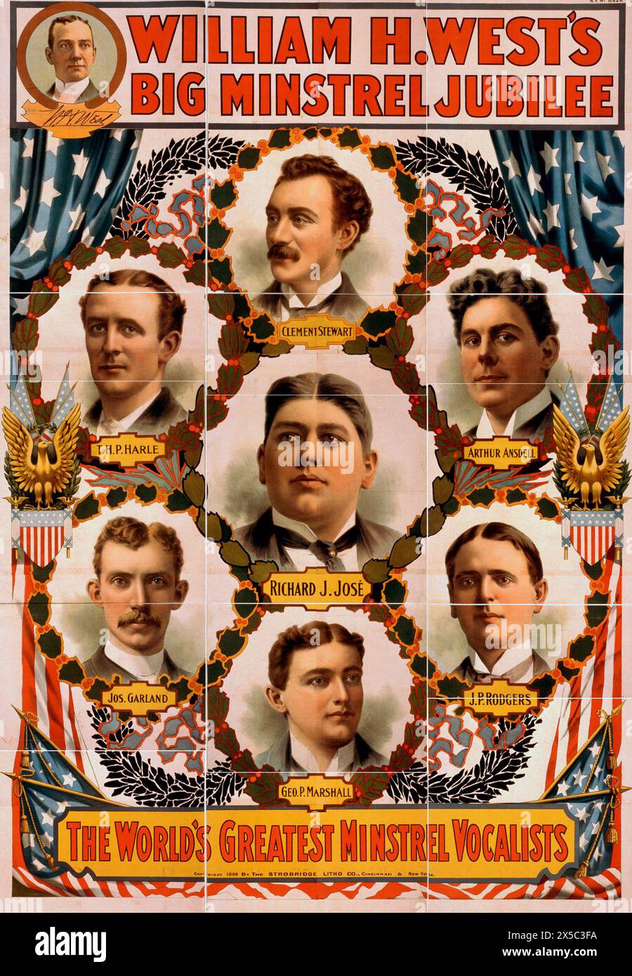 William H. West's Big Minstrel Jubilee, 1899 Stock Photo