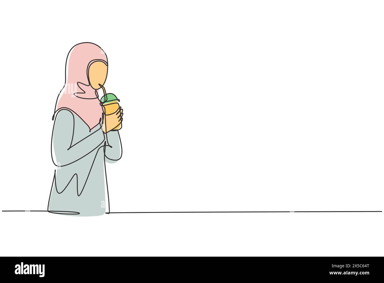 Woman smoothie bottle Stock Vector Images Alamy