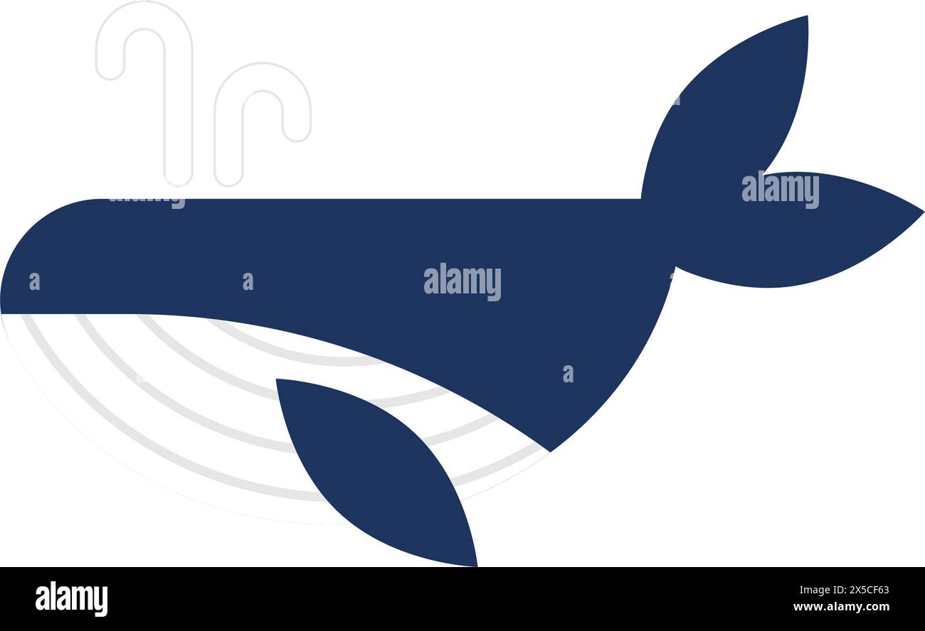 Whale icon Sea animal Vector Stock Vector Image & Art - Alamy