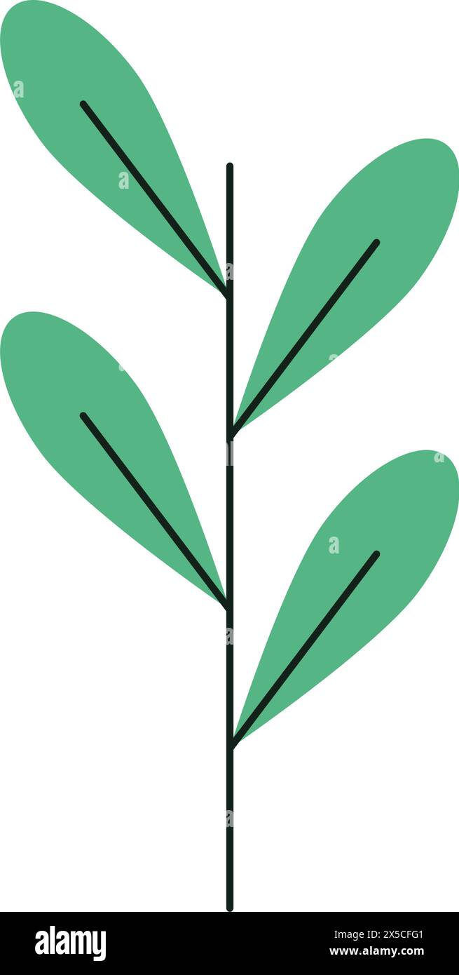 Geometric leaf icon Environment Vector Stock Vector Image & Art - Alamy