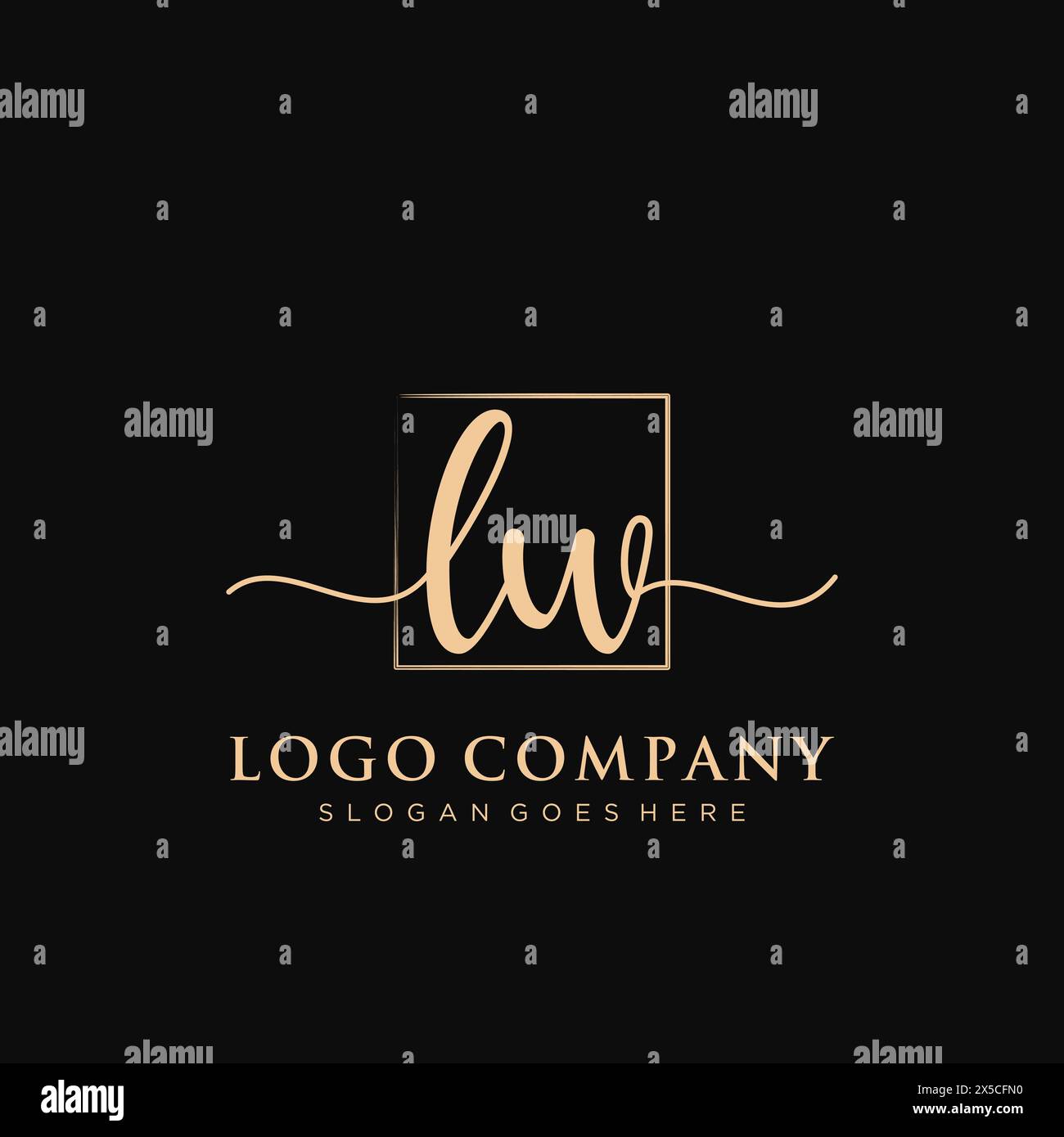 Initial lw logo hi-res stock photography and images - Alamy