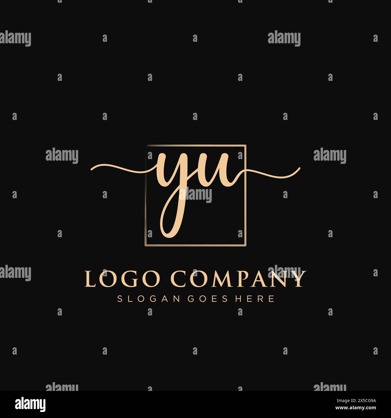 Initial yu logo hi-res stock photography and images - Alamy