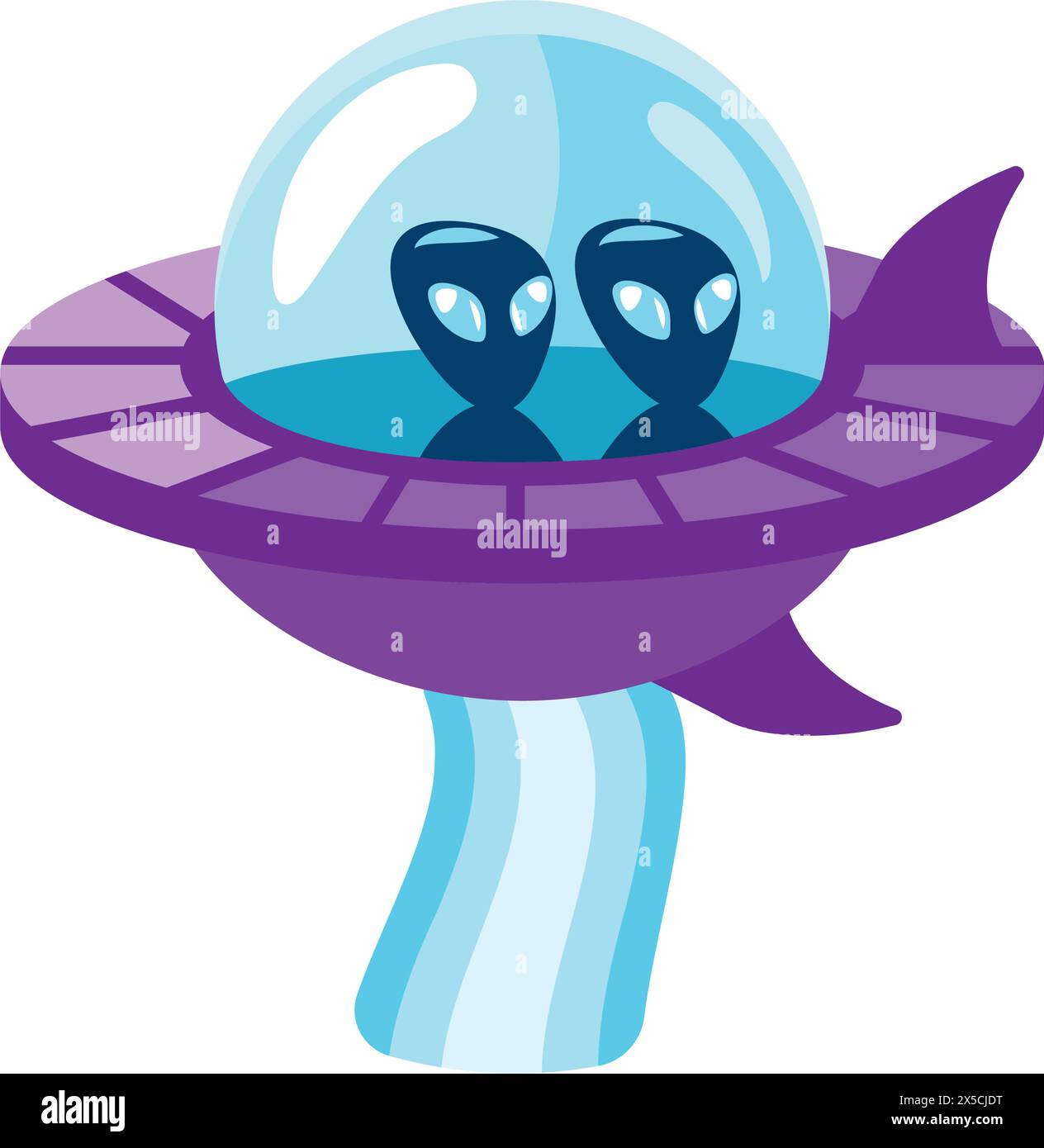 ufo alien illustration Stock Vector Image & Art - Alamy
