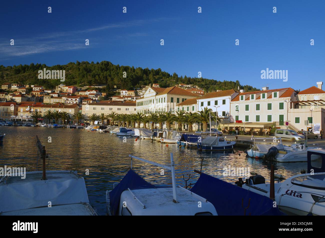 Small Harbour With Leisure Boats Waterfront Promenade Holiday Vela small-harbour-with-leisure-boats-waterfront-promenade-holiday-vela
