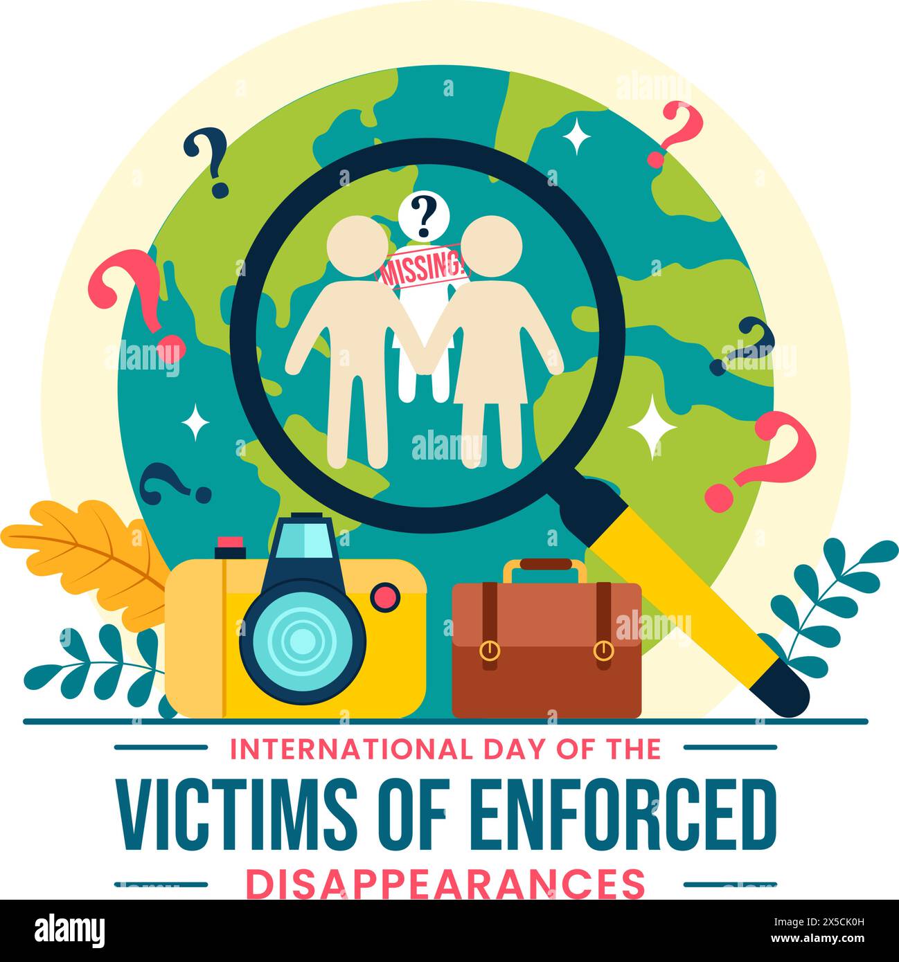 International Day of the Victims of Enforced Disappearances Vector ...