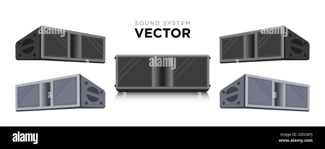 Line array speaker system hi-res stock photography and images - Alamy