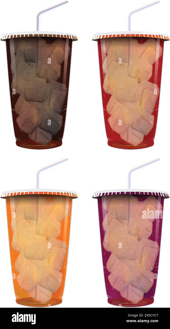 Iced tea cups Cut Out Stock Images & Pictures - Alamy