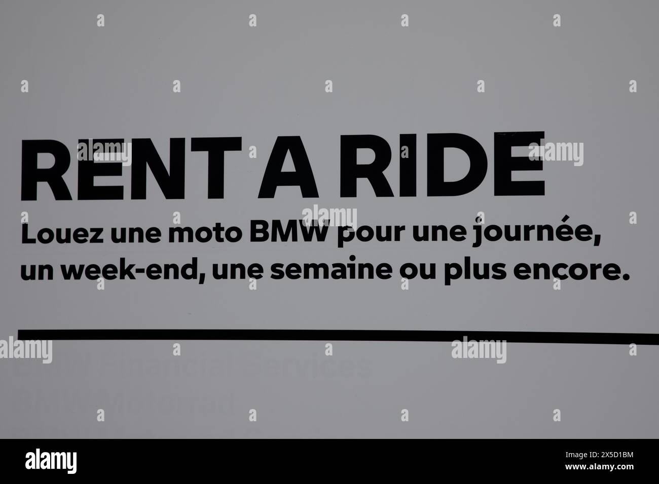 Go Rent A Ride Logo Bordeaux , France - 04 29 2024 : BMW rent a ride logo sign and brand ...