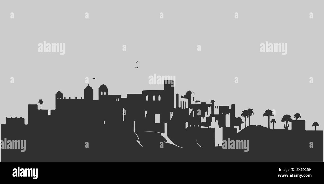 Tall buildings vector Black and White Stock Photos & Images - Alamy