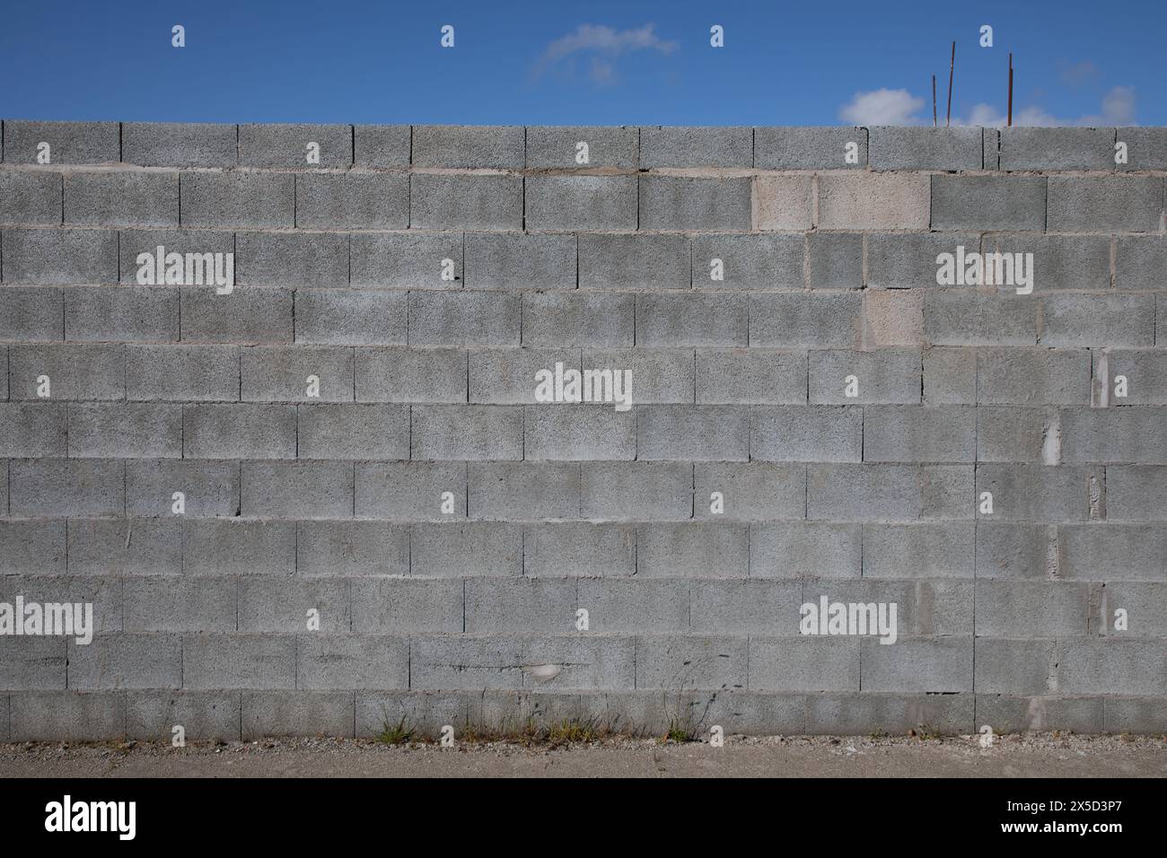 Wall stone grey cinder block brick wall brickwork background breeze