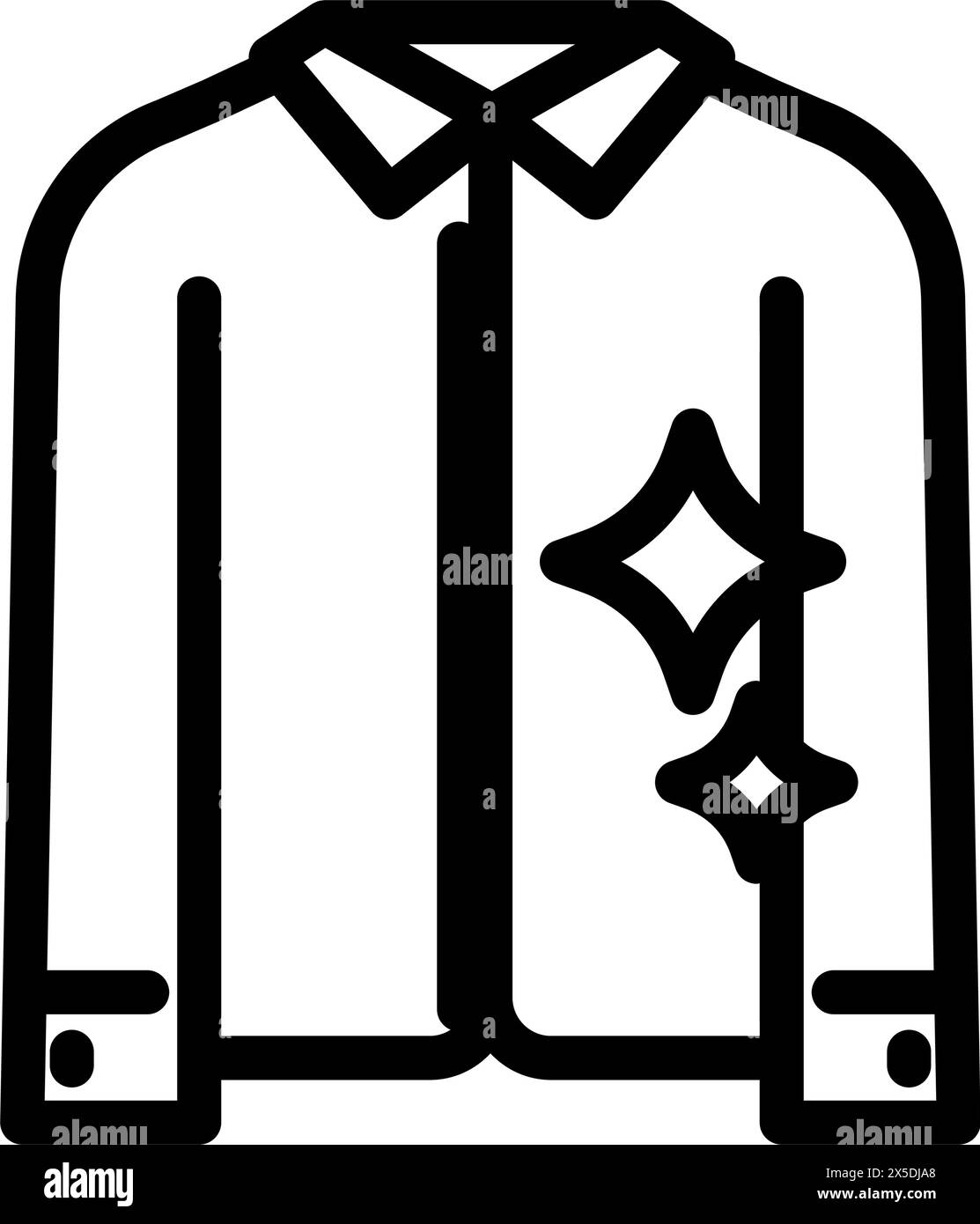 starching cloth line icon vector illustration Stock Vector Image & Art ...