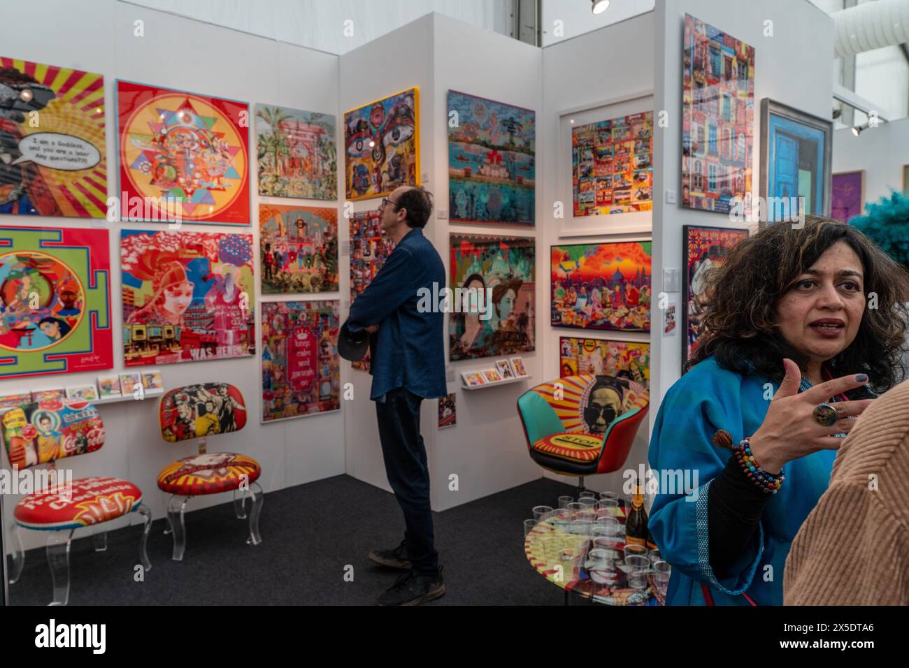 Visitors, art dealers and gallerists at the Affordable Art Fair in