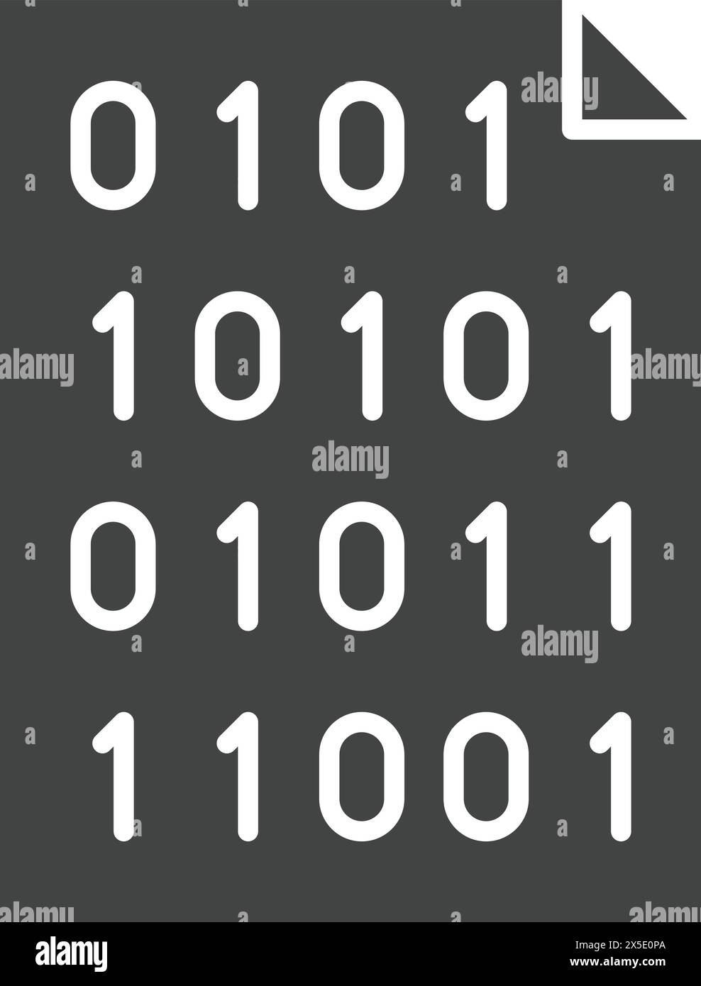 Binary Code icon vector image. Suitable for mobile application web ...