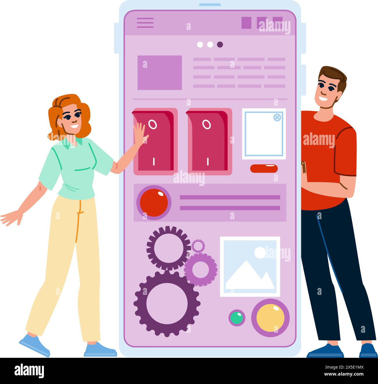 software usability testing website vector Stock Vector Image & Art - Alamy
