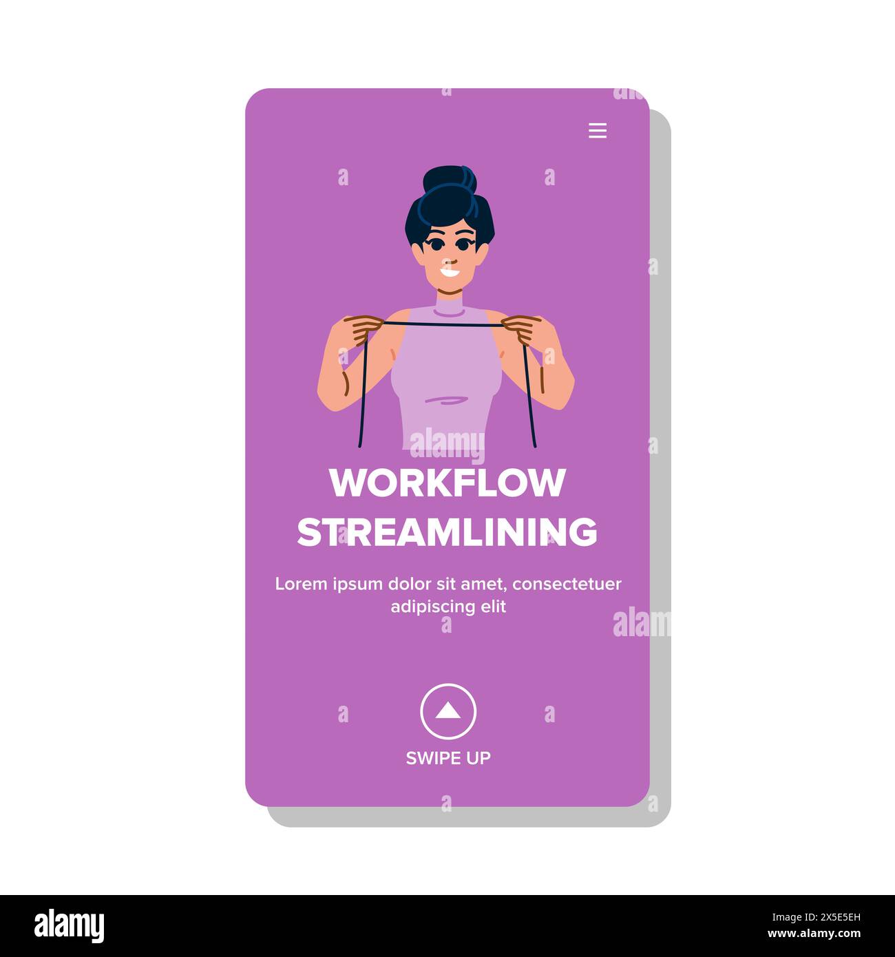 integration workflow streamling vector Stock Vector Image & Art - Alamy