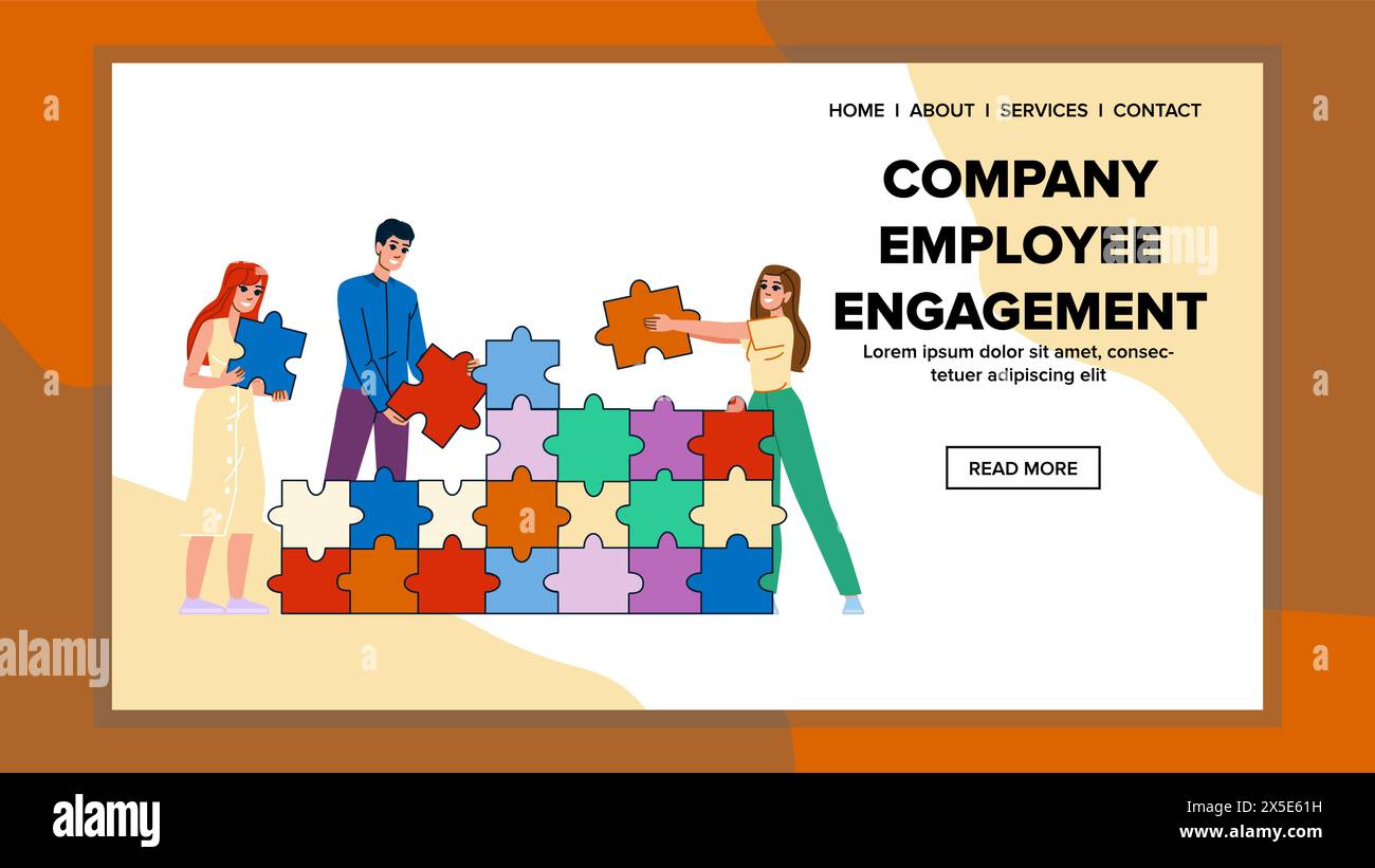 recognition company employee engagement vector Stock Vector Image & Art ...