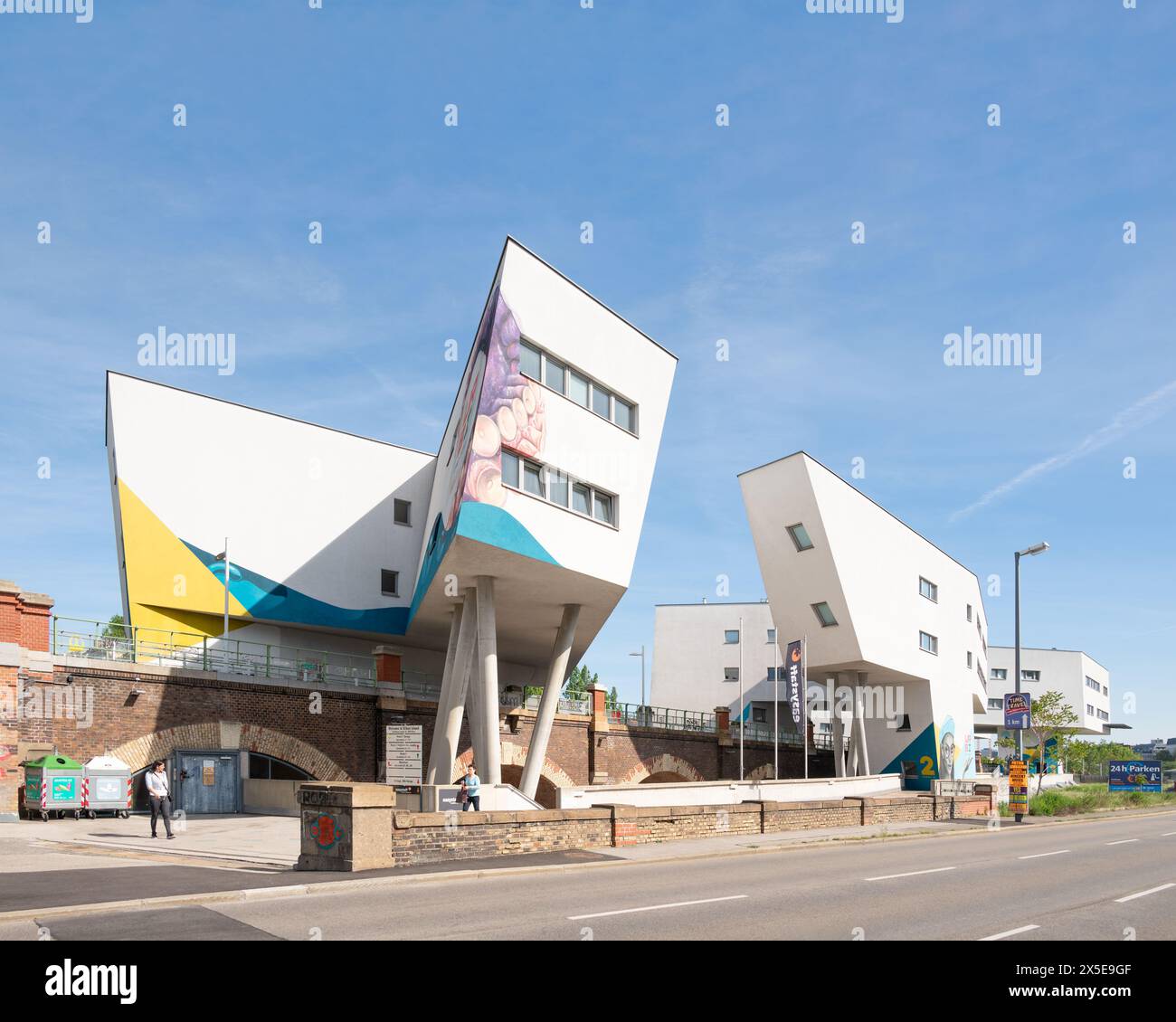 Vienna, Austria Spittelau Viaducts housing by Zaha Hadid Architects