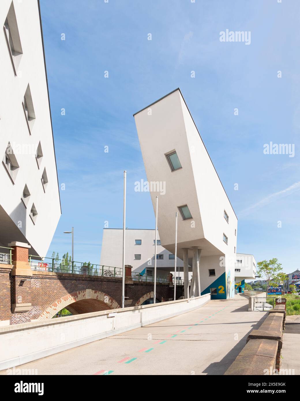 Vienna, Austria Spittelau Viaducts housing by Zaha Hadid Architects