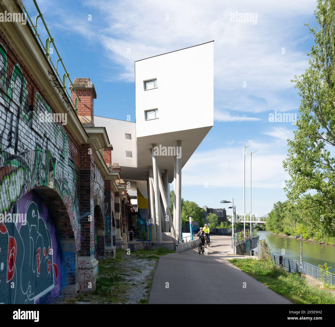 Vienna, Austria Spittelau Viaducts housing by Zaha Hadid Architects