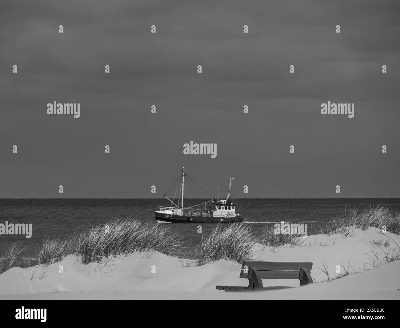 the dutch island Ameland Stock Photo
