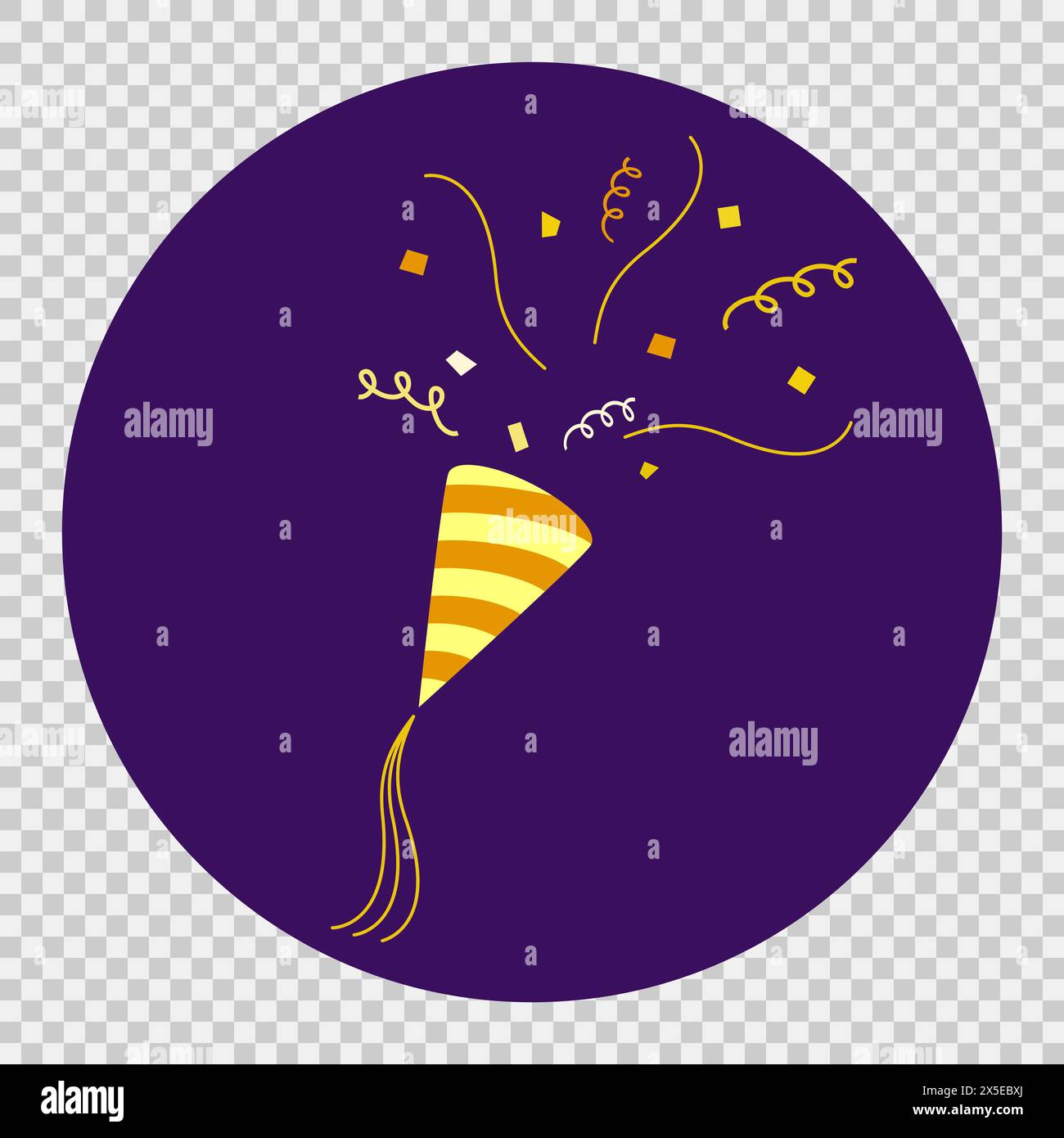 Party popper exploding Stock Vector Images - Alamy