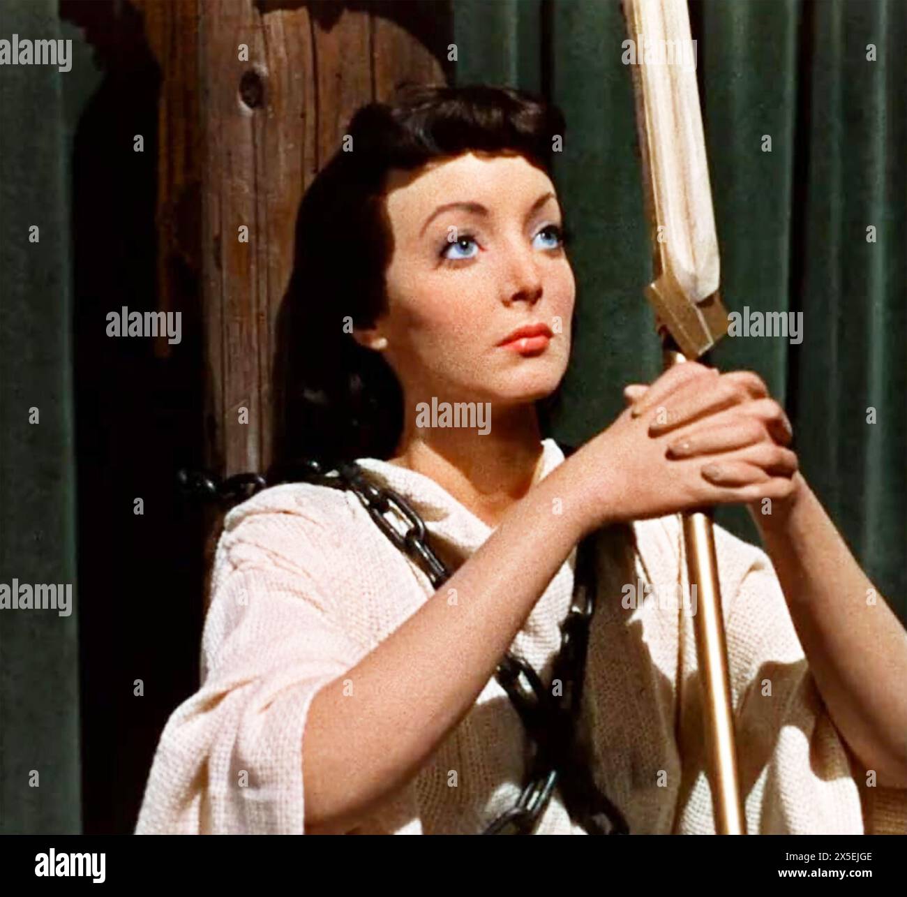 OE OF WAX 1953 Warner Bros. 3D horror film with Carolyn Jones as Cathy Gray Stock Photo