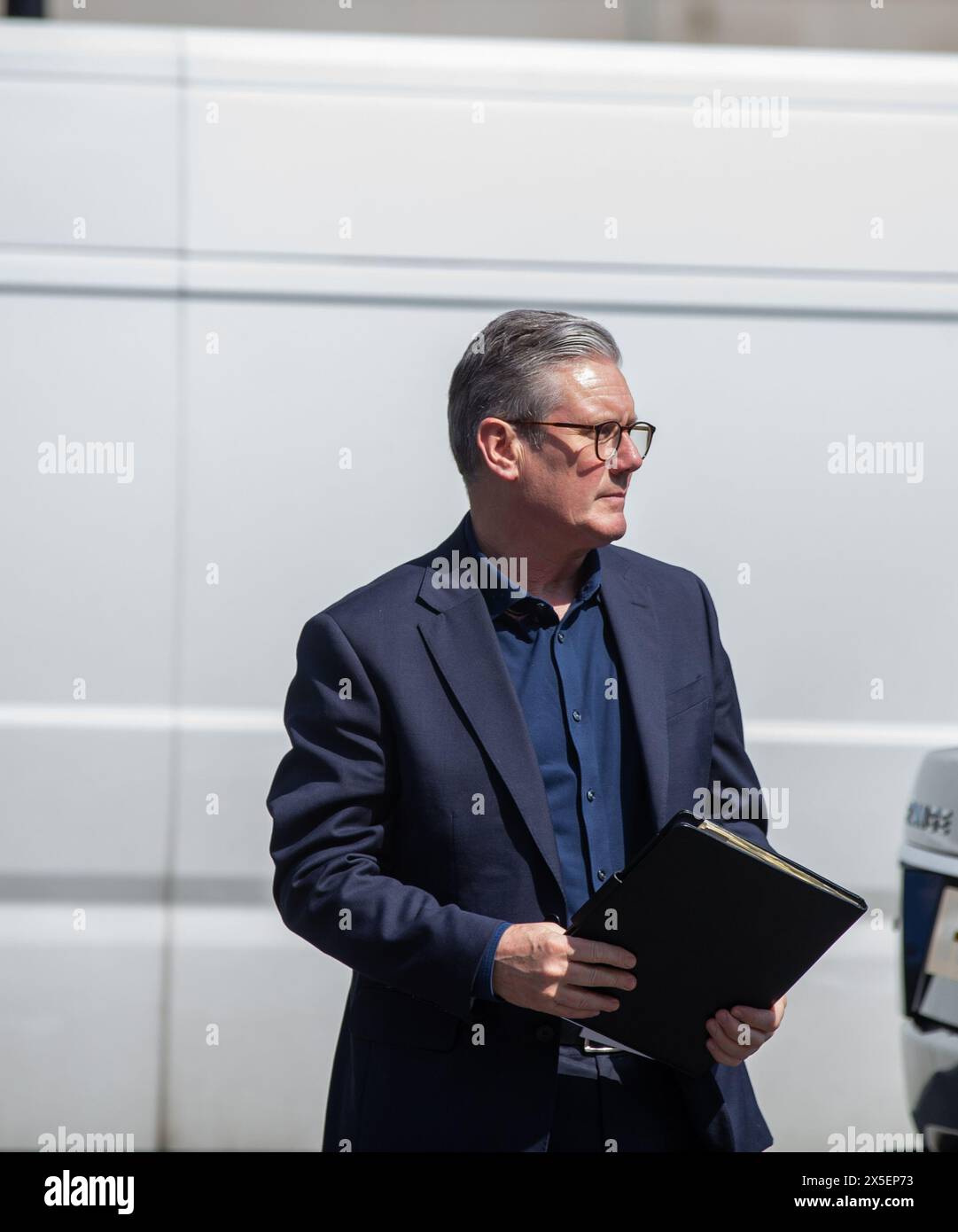 London, UK. 9th May, 2024. Sir Keir Starmer, Leader of the Labour Party Arrives at Cabinet office for meeting Credit: Richard Lincoln/Alamy Live News Stock Photo