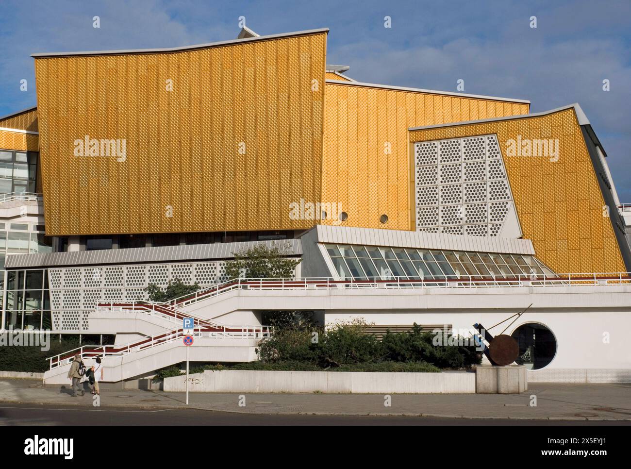 Berlin Philharmonie concert hall, the home of Berlin Philarmonic orchestra,  Kulturforum complex- Berlin - Germany Stock Photo