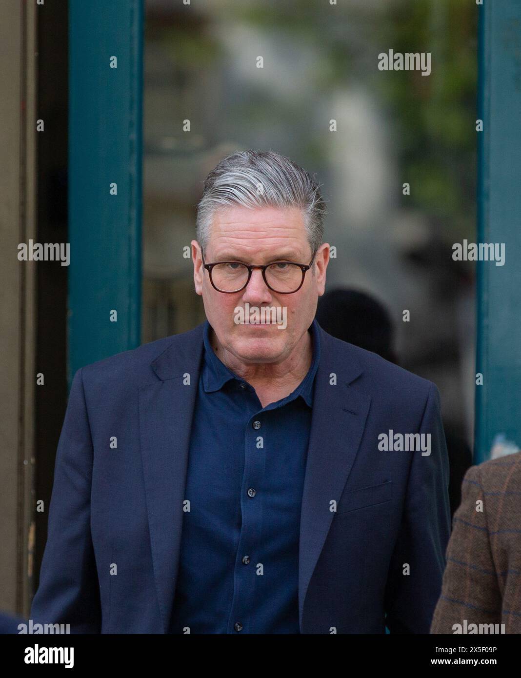 London, UK. 9th May, 2024. Sir Keir Starmer, Leader of the Labour Party leaves Cabinet office after meeting Credit: Richard Lincoln/Alamy Live News Stock Photo