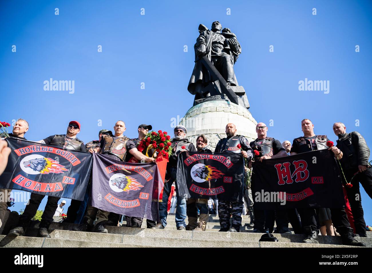 Berlin, Germany. 09th May, 2024. Members of the Russian nationalist ...