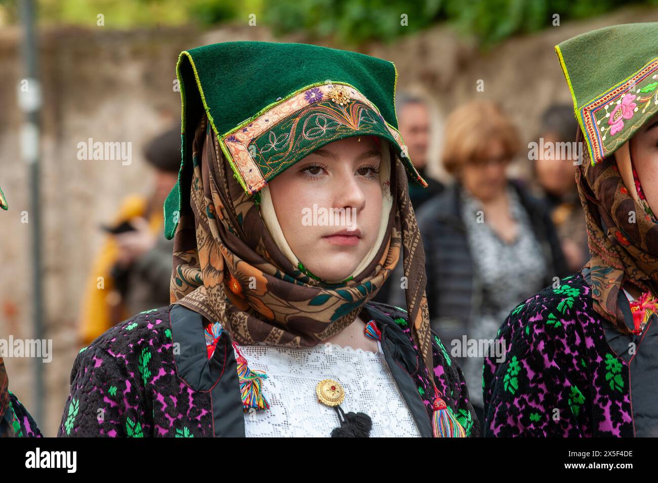 Italian Folk Parade in Sardinia Stock Photo - Alamy