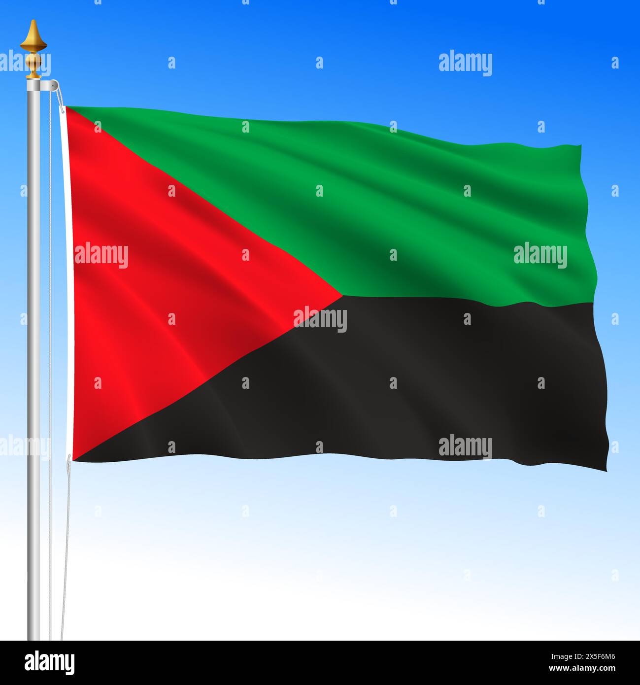 Martinique, official national waving flag 2023, south america, vector ...