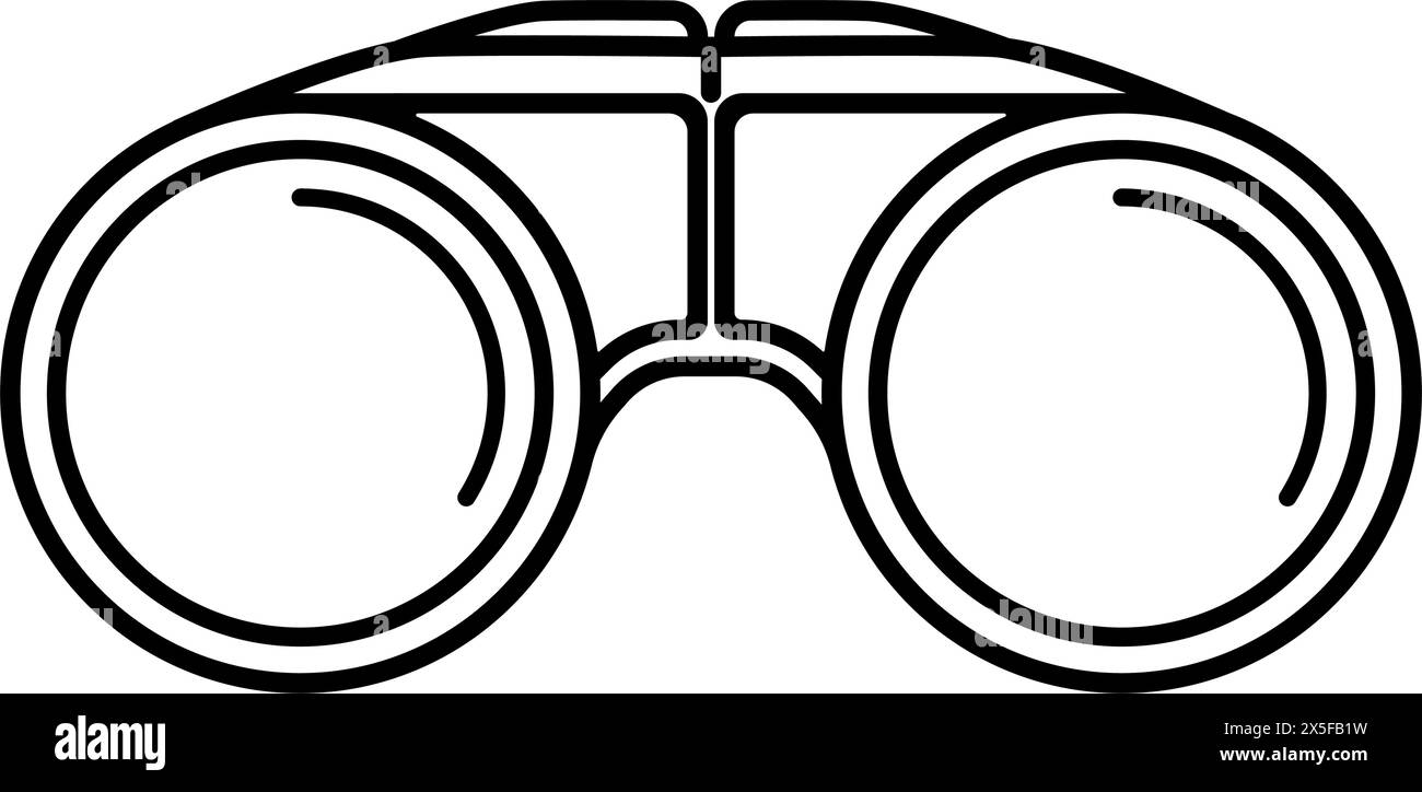 Binocular field glasses icon symbol. vector illustration Stock Vector