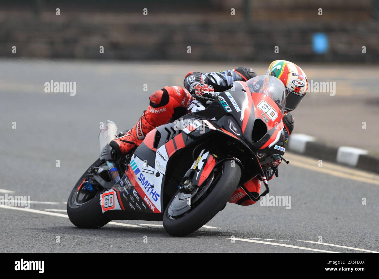 9th May 2024; Briggs EquipmentNorth West 200 Motorcycle Race, Portrush, Antrim, Northern Ireland; North West 200 Qualifying and Races; Peter Hickman (PHR Performance BMW) set second fastest time during SuperStock qualifying Stock Photo
