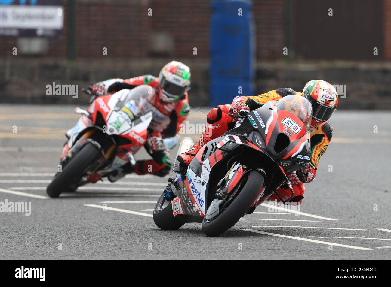 9th May 2024; Briggs EquipmentNorth West 200 Motorcycle Race, Portrush, Antrim, Northern Ireland; North West 200 Qualifying and Races; Peter Hickman (PHR Performance BMW) during SuperBike qualifying Stock Photo