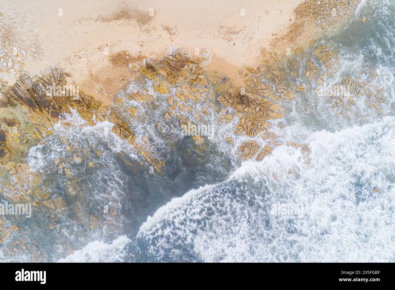 Drone shot rocky beach shore hi-res stock photography and images - Alamy